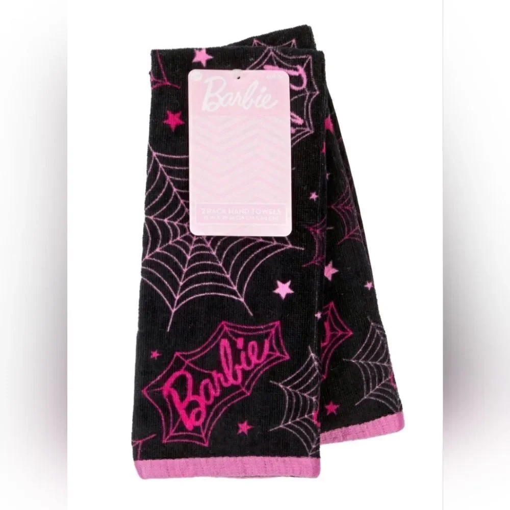 Nwt Barbie Halloween 2 pc Hand Towels